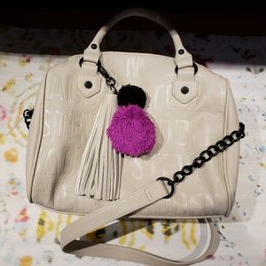 NWOT STEVE MADDEN Ivory Satchel Dome Crossbody